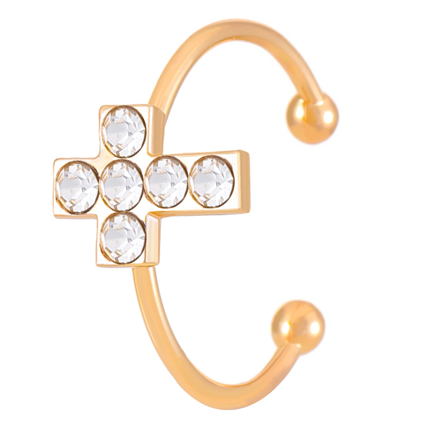 Love Cross Open Female Special Interest Rings