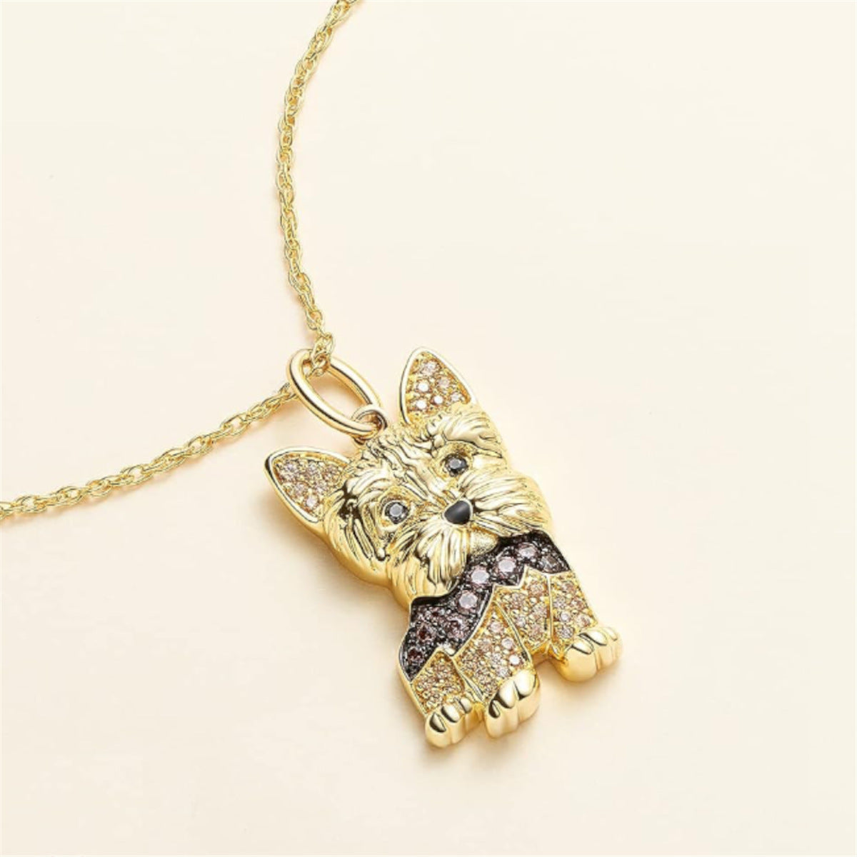 Cute Yorkshire Terrier Exquisite Zinc Alloy Die Casting Pendants