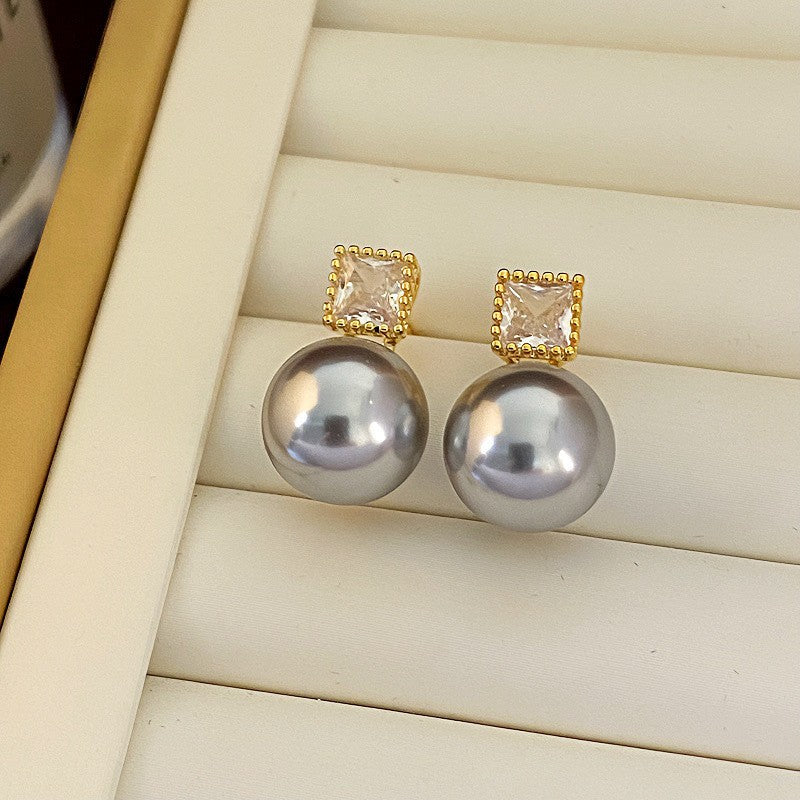 Shining Diamond Irregular Round Female Special Earrings
