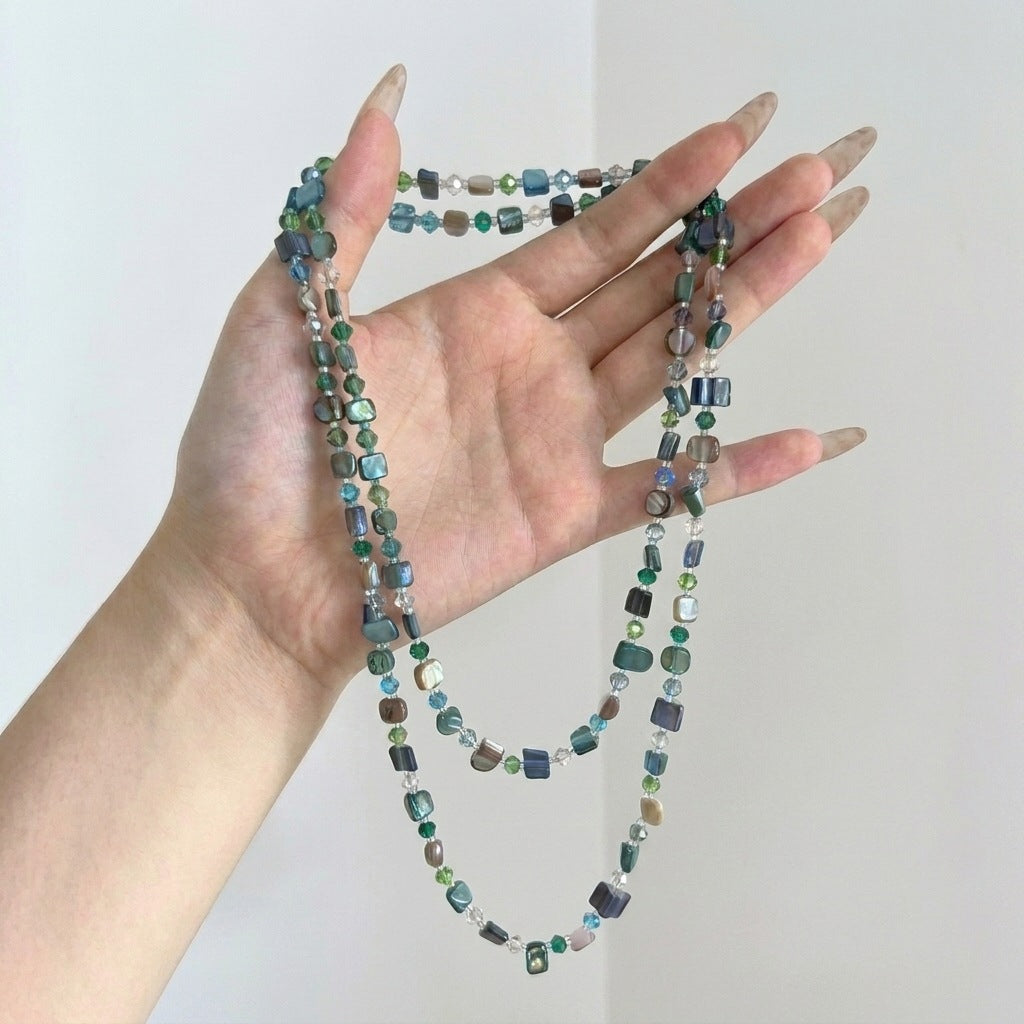 Women's Beaded Personal Bohemian Ethnic Style Fashion Sweater Necklace