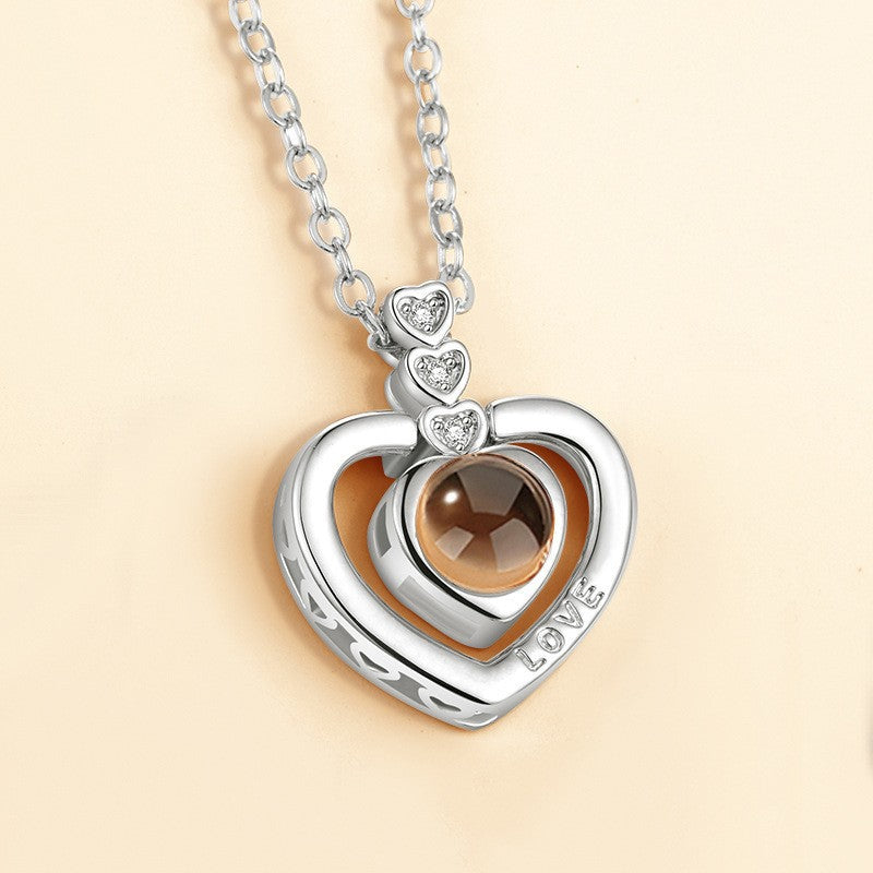 Pure Copper Titanium Steel Chain Love Necklaces