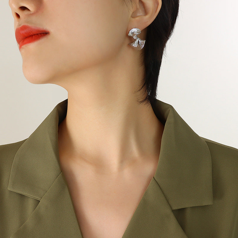 Style Unisex Accessories Personalized Retro Fan-shaped Earrings