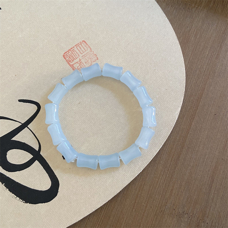 Style Beaded Elastic String Sweet Colored Bracelets