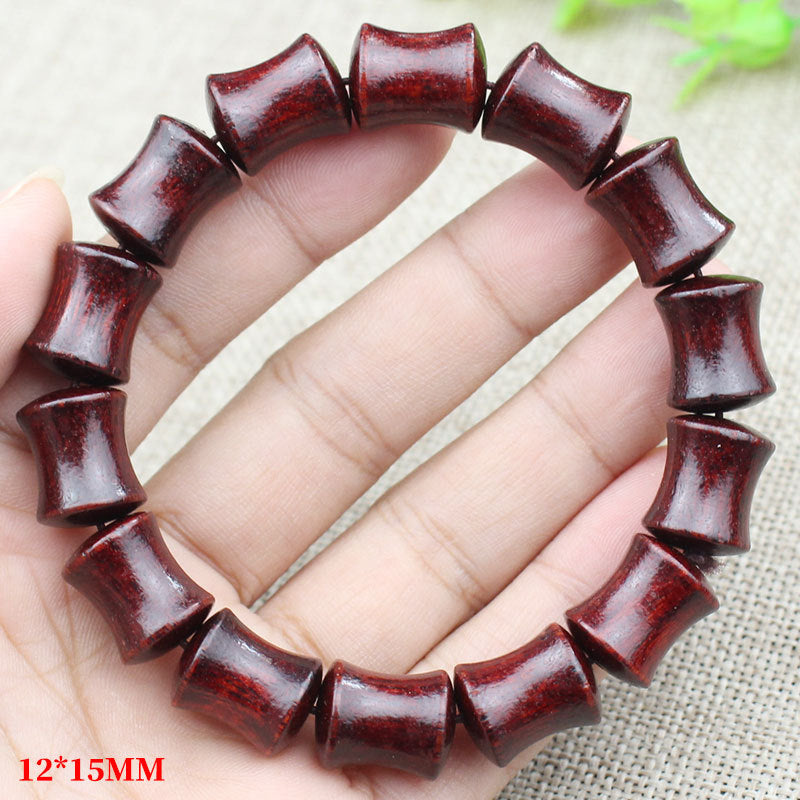 Women's & Men's Red Sandalwood Zambia Rosewood Beads Crafts Like Bracelet