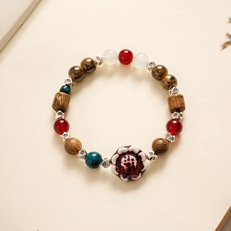 Ornament Woven Female Antique Ethnic Style Bracelets