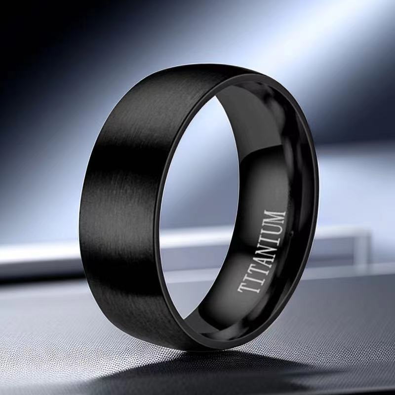 Men's Stainless Steel Titanium High-grade Hip Hop Niche Wind Rings