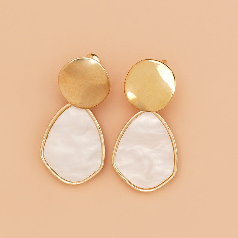 Fashion Creative Simple Love Round Sequins Earrings