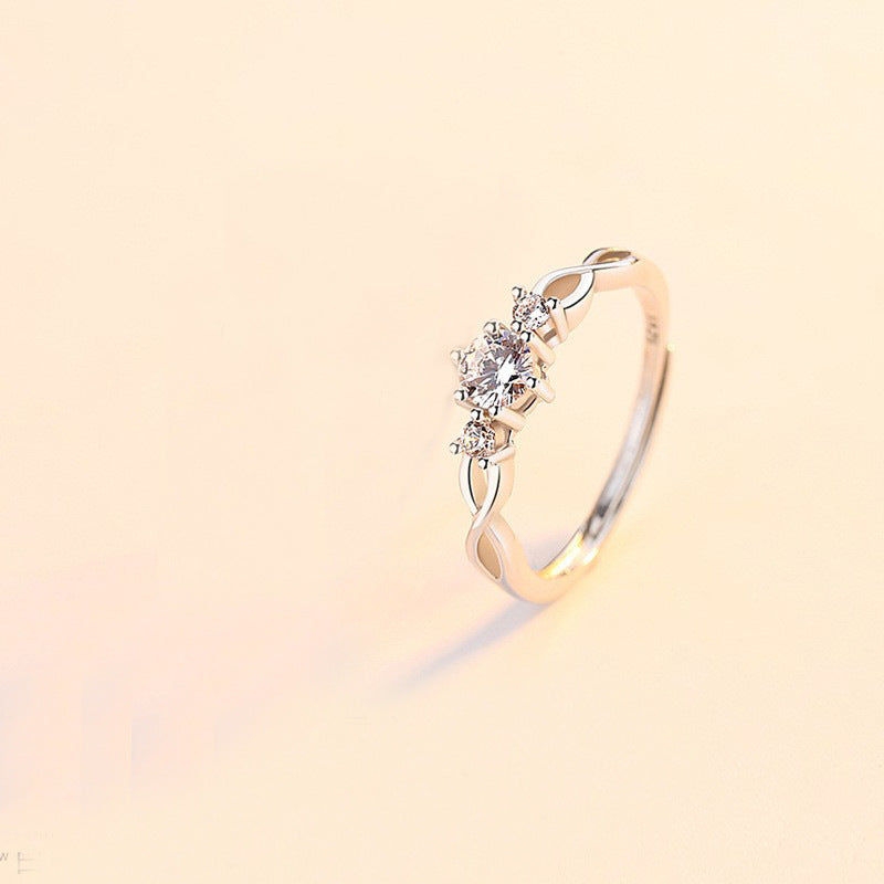 Women's & Men's Pair Special Interest Light Luxury Open For Couples Rings
