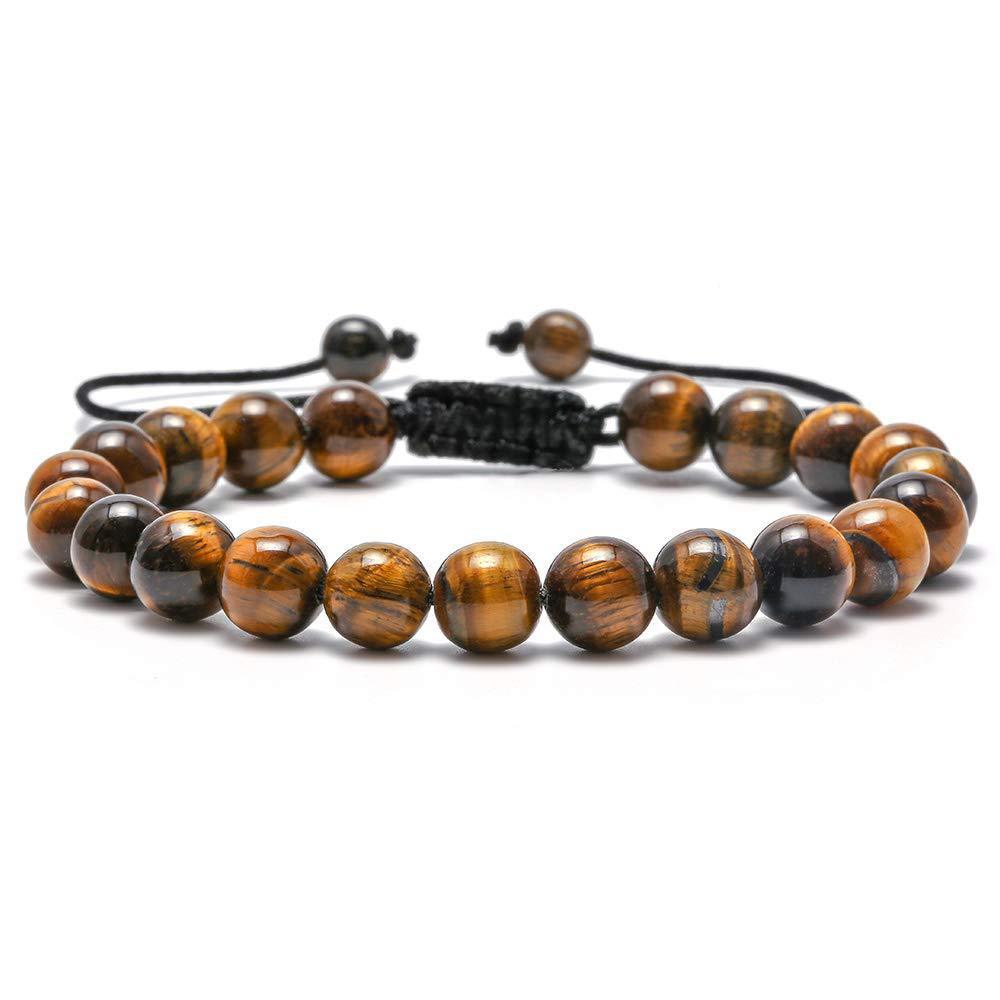 Turquoise Woven Lava Stone Adjustable Volcanic Bracelets