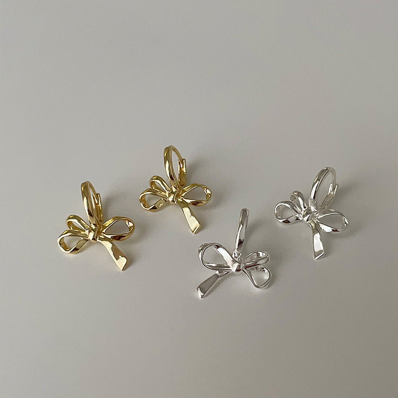 Women's Bow Metal Ear Cuff Simple Exquisite Earrings