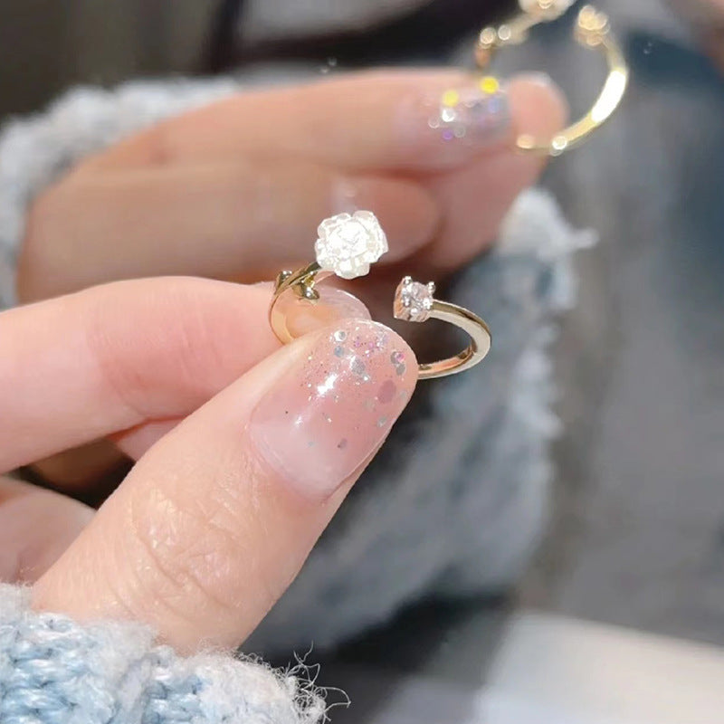 French Switchable Index Finger Interwoven Star Rings