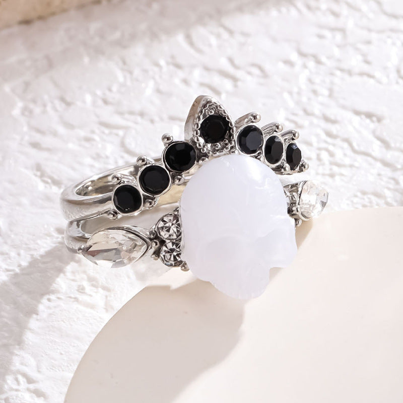 Women's Crown Skull Personality Fashion Style Ornament Rings