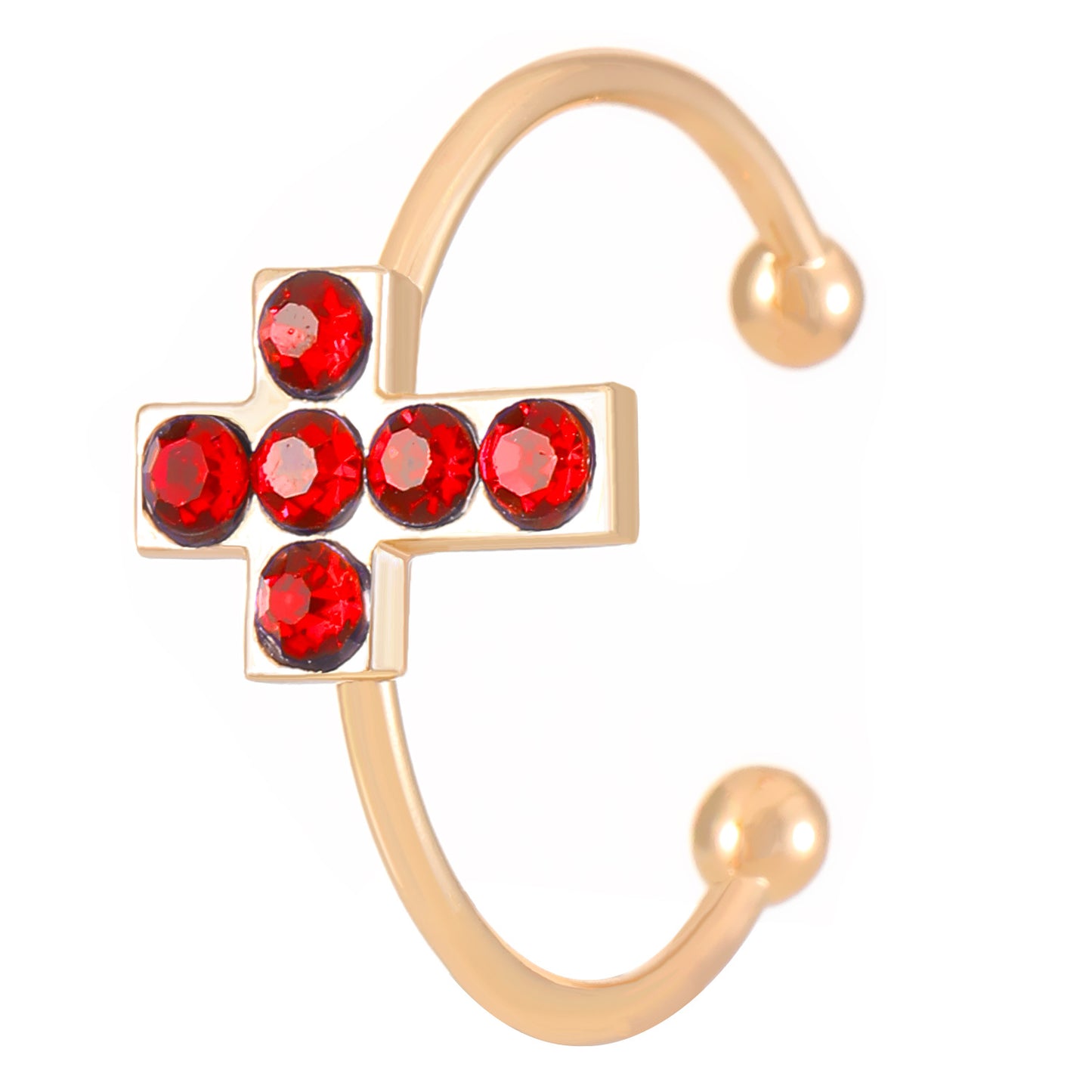 Love Cross Open Female Special Interest Rings