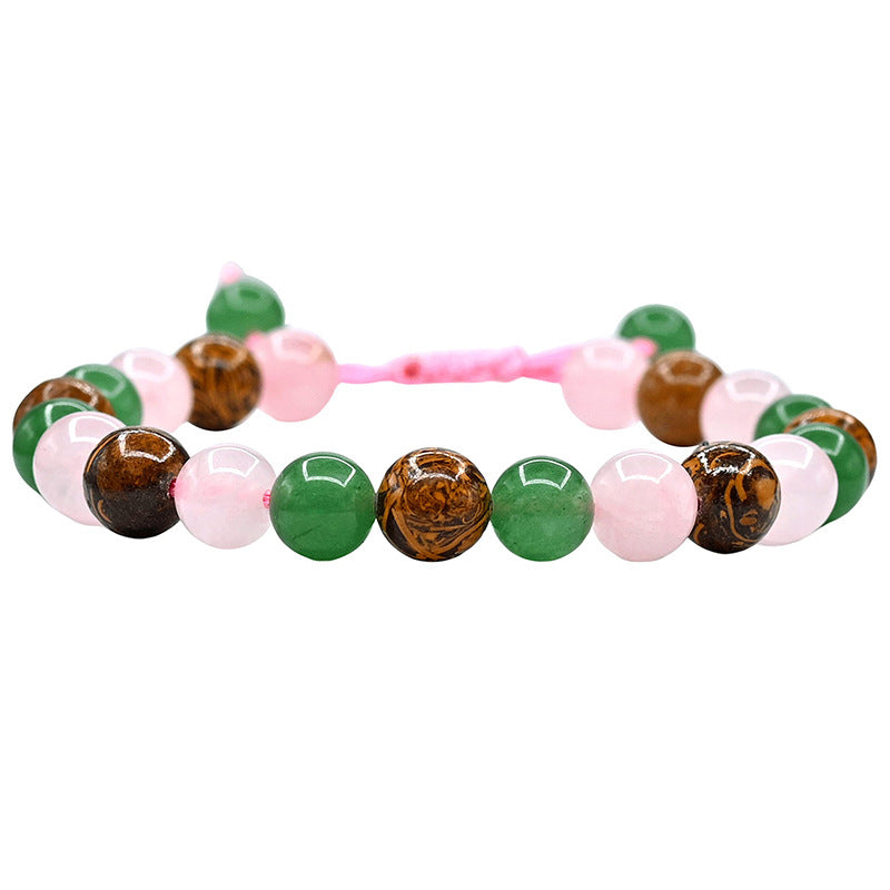 Stone Fluorite Hematite Tiger Eye Rose Bracelets