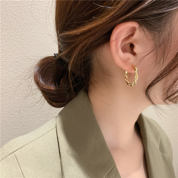 Women's Luxury High-grade Sier Needle Simple Elegance Earrings