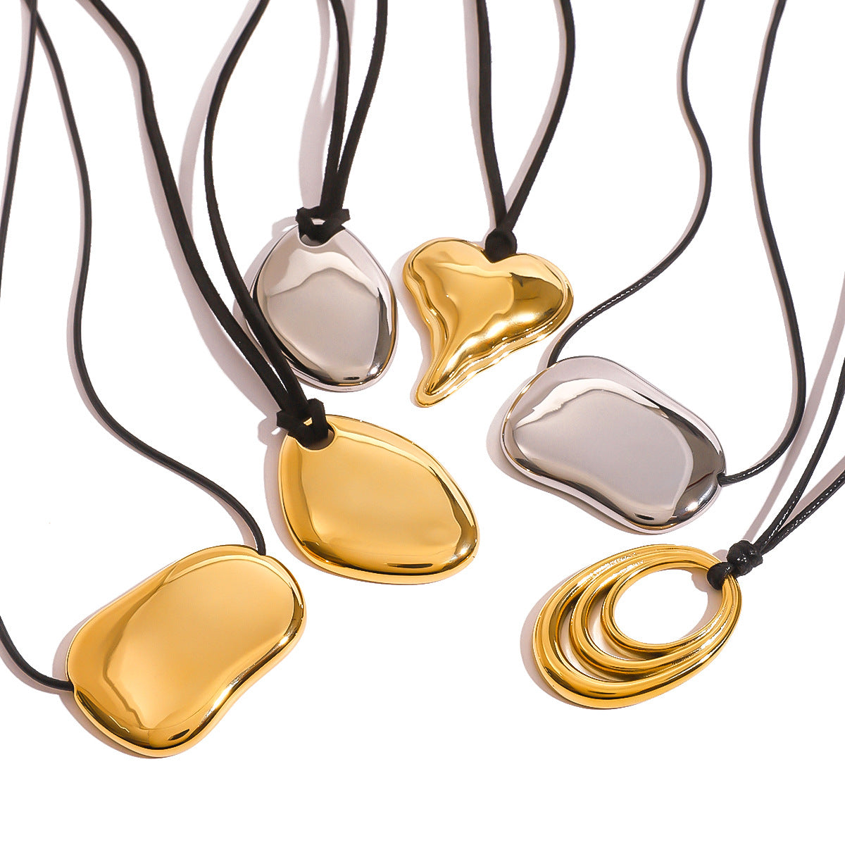 Geometric Irregular High-grade Clavicle Chain Titanium Necklaces