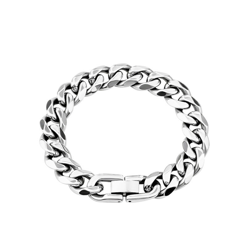 Women's & Men's Korean Style Titanium Steel Cuban Viking Cool Hip Hop Bracelets