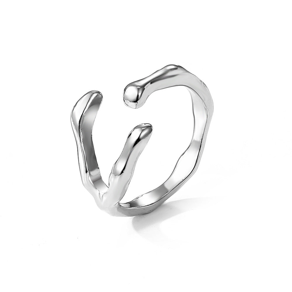 Advanced Niche Design Indifference Trend Cool Female Rings