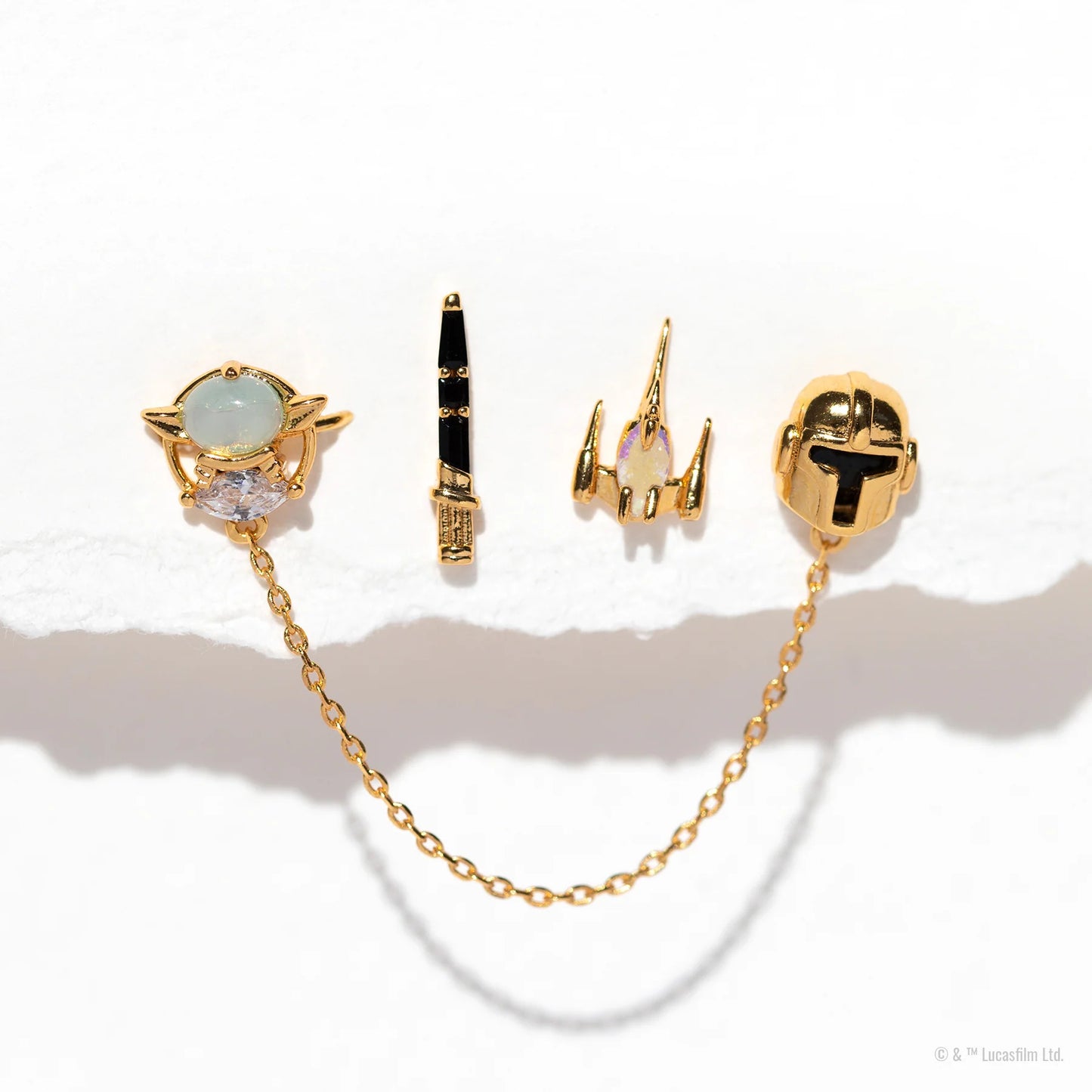 Set Wind Star Wars Series Color Earrings