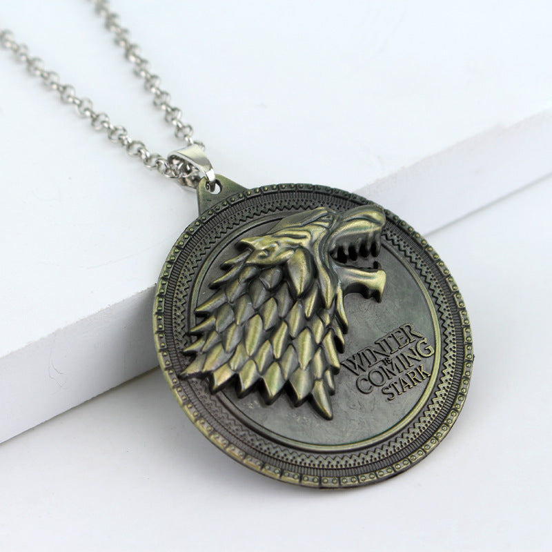 Films Television Nine Family Dragon With Three Heads Necklaces