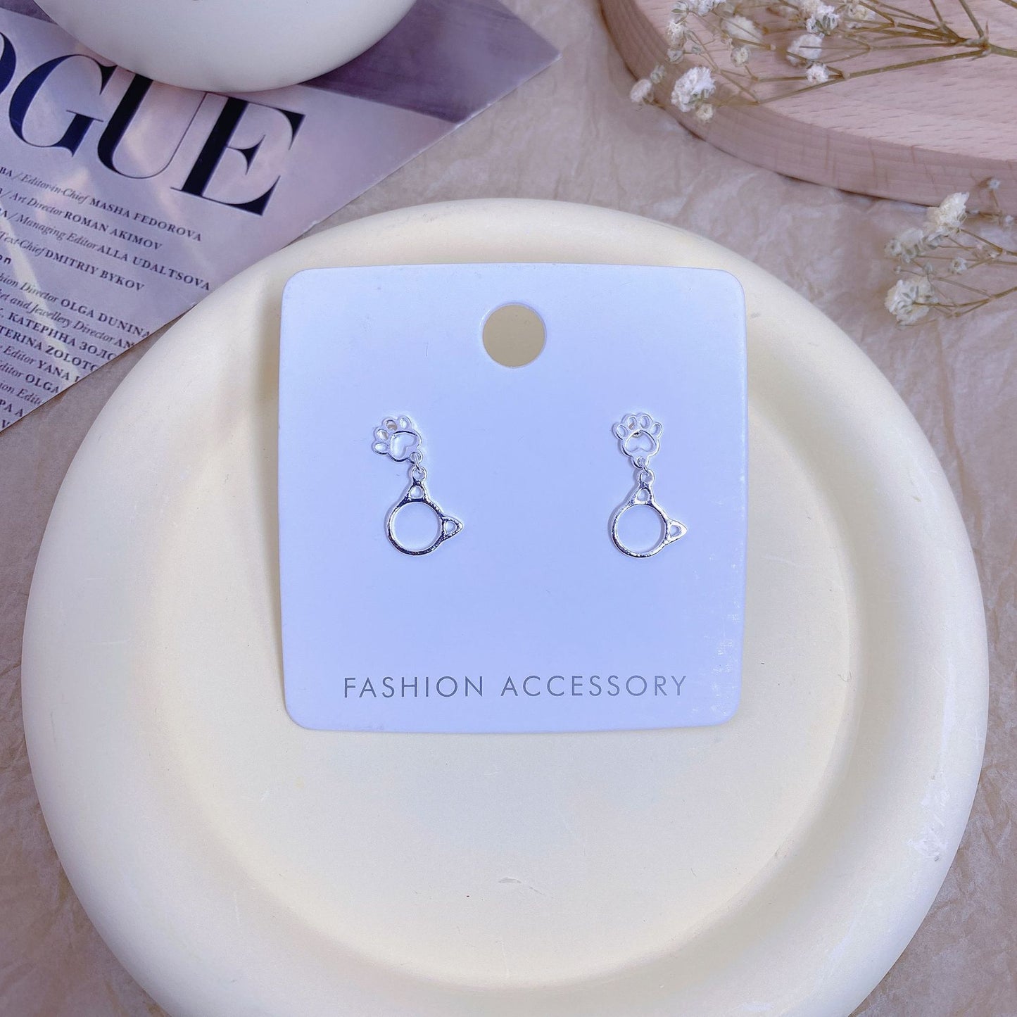 Needle Simple Exquisite Plain Ear Cute Earrings