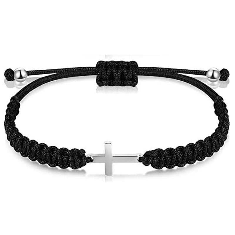 Hole Jade Thread Flat Knot Adjustable Bracelets