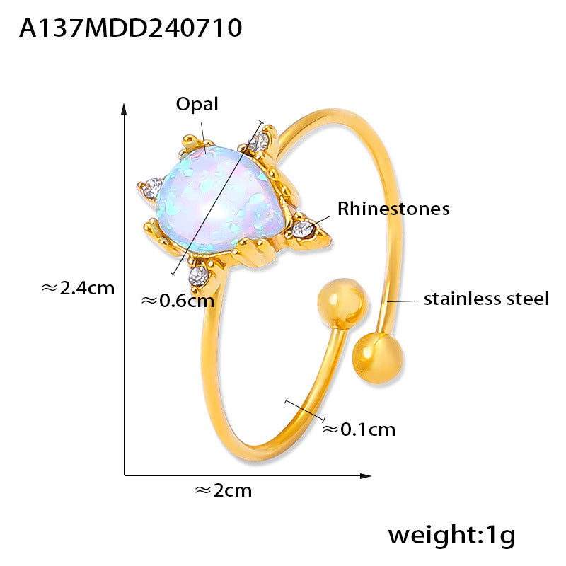 Special Interest Light Luxury Open Adjustable Rings