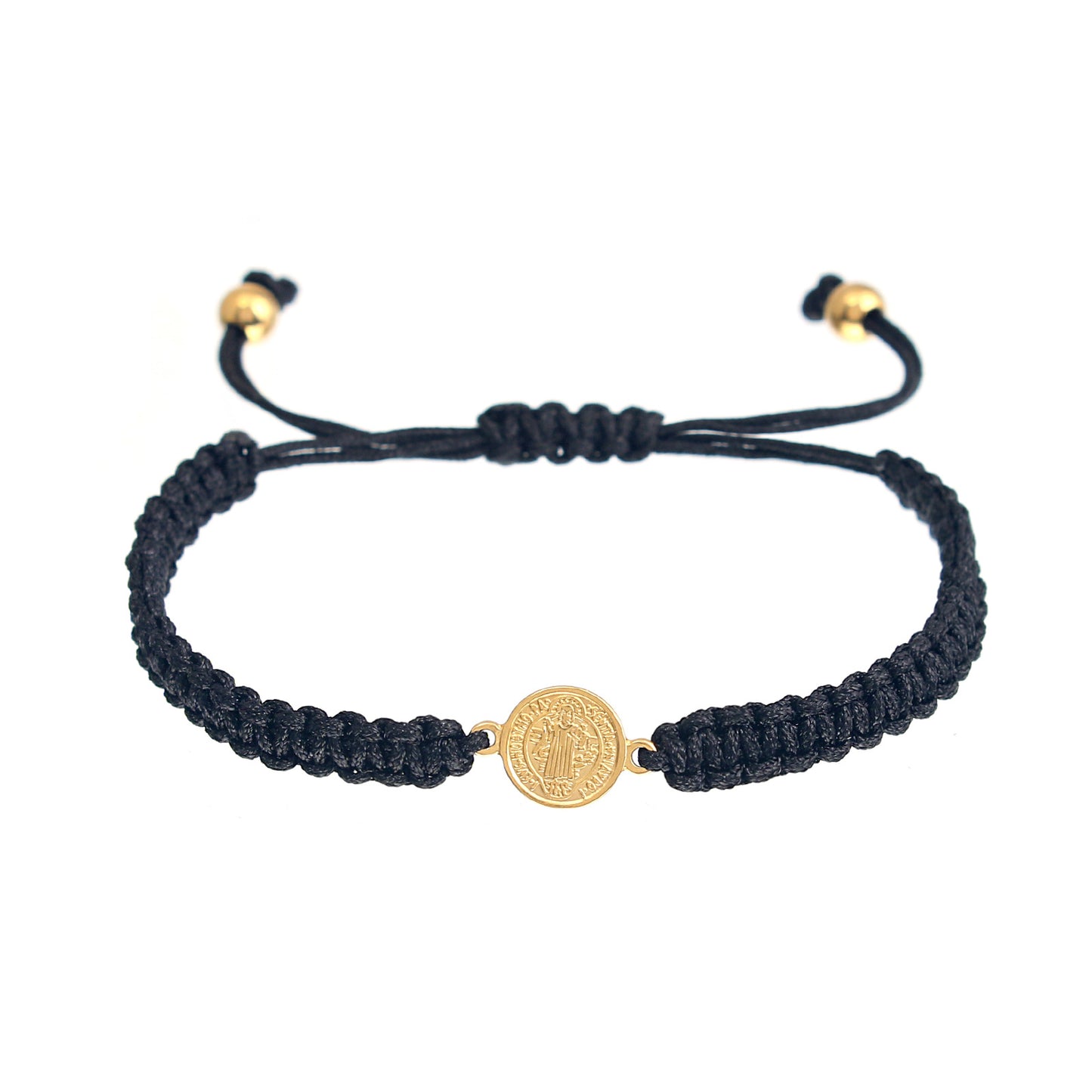 Women's & Men's Stainless Steel Holy Father Cross Hand-woven Bracelets
