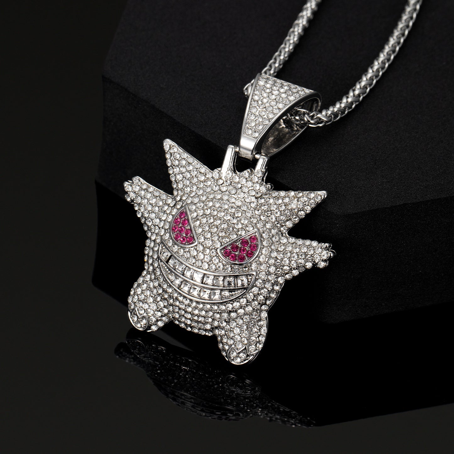 Full Diamond Exaggerated Personalized Cartoon Sweater Necklaces