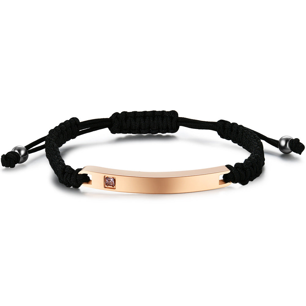 Simple Personality Glossy Diamond Fashion Can Bracelets