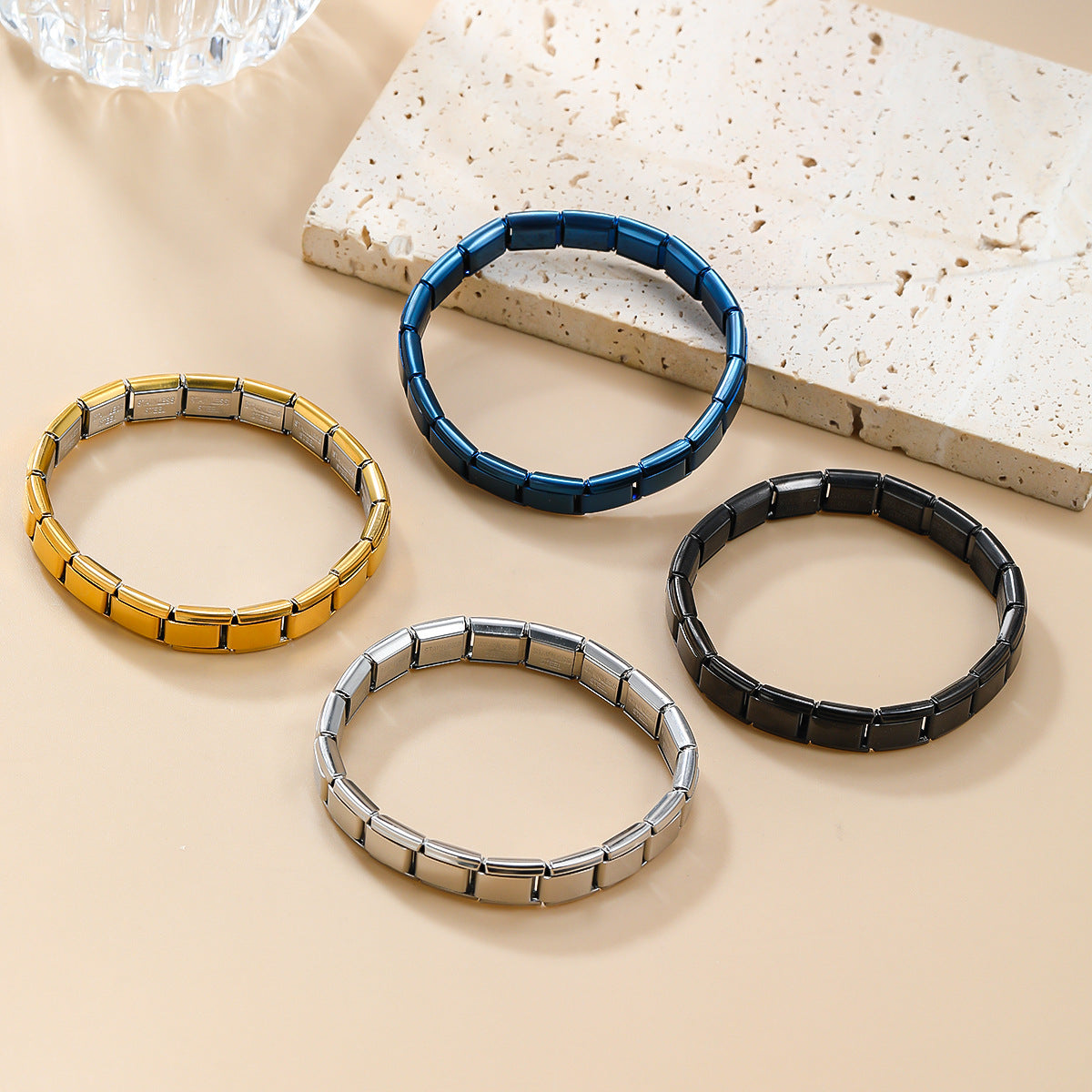 Italian Module Elastic Watch Band Removable Bracelets
