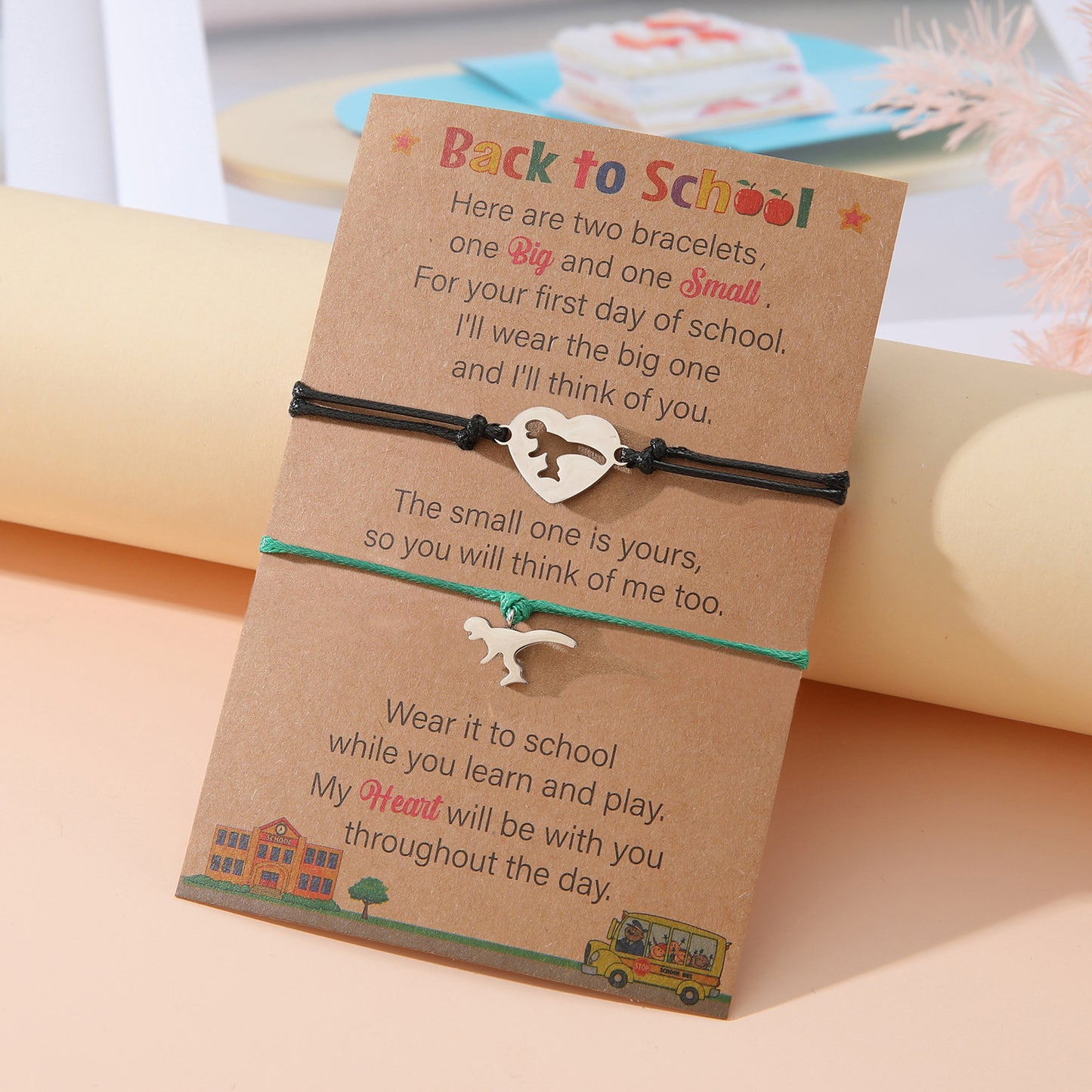 To School Creative Stainless Steel Little Bracelets