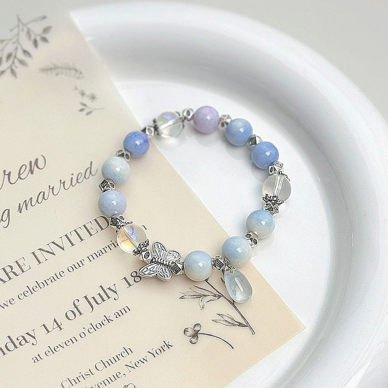 Women's Glass Plate Play Amusement Article Artistic Bracelets