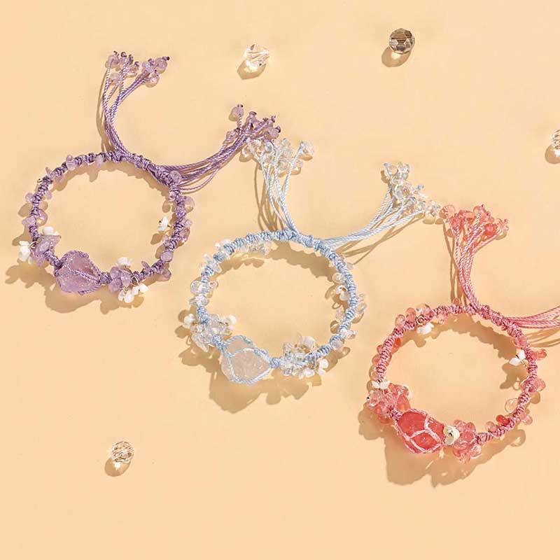 Flower Female Niche High Sense Hand Woven Rope Bracelets
