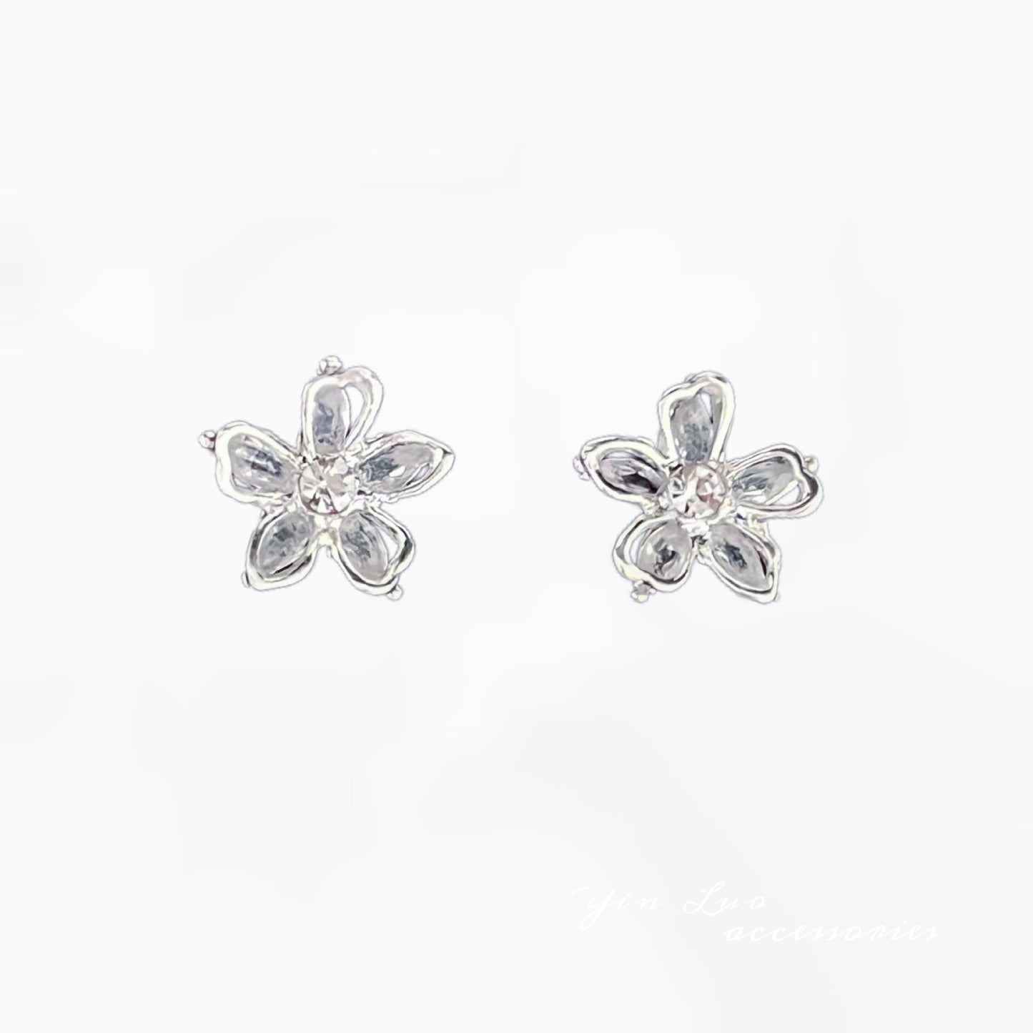 Sparking Zirconium Flower High Sense Dignified Generous Style Female Earrings