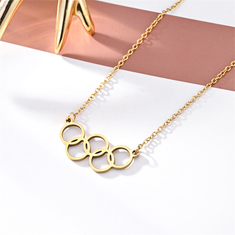 Digital Couple Clavicle Chain Love Commemorative Necklaces