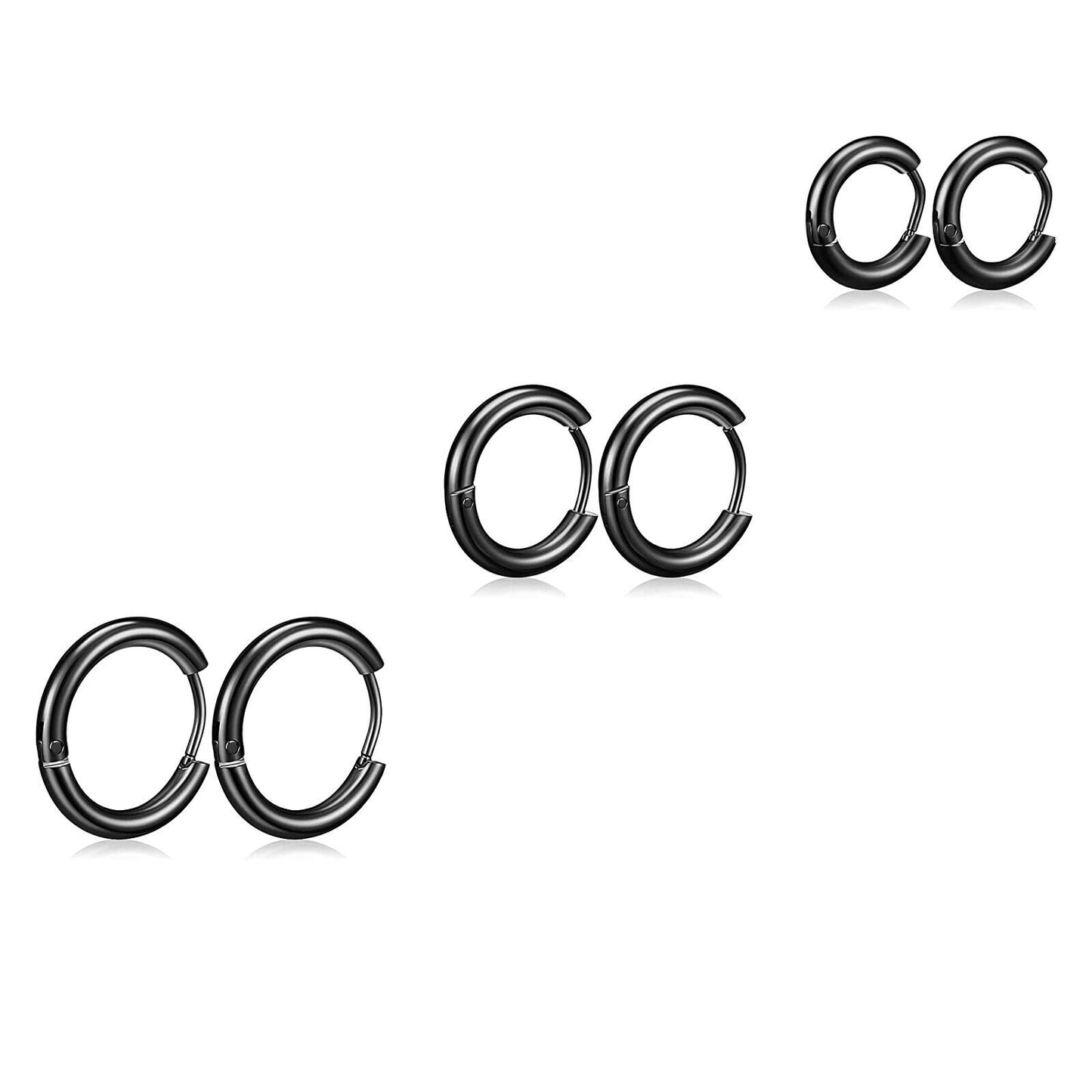 Stainless Steel Round French High-grade Titanium Earrings