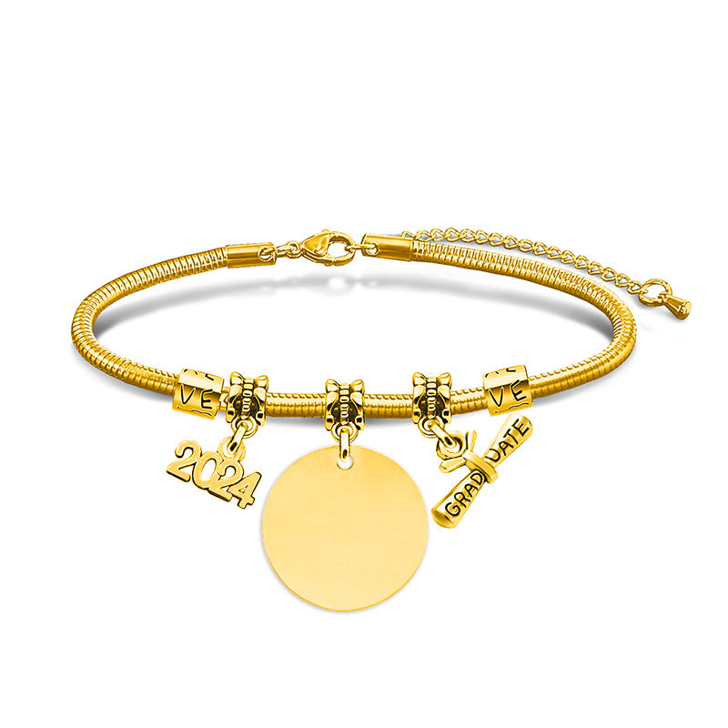 Steel Snake Bone Blank Material Holiday Bracelets