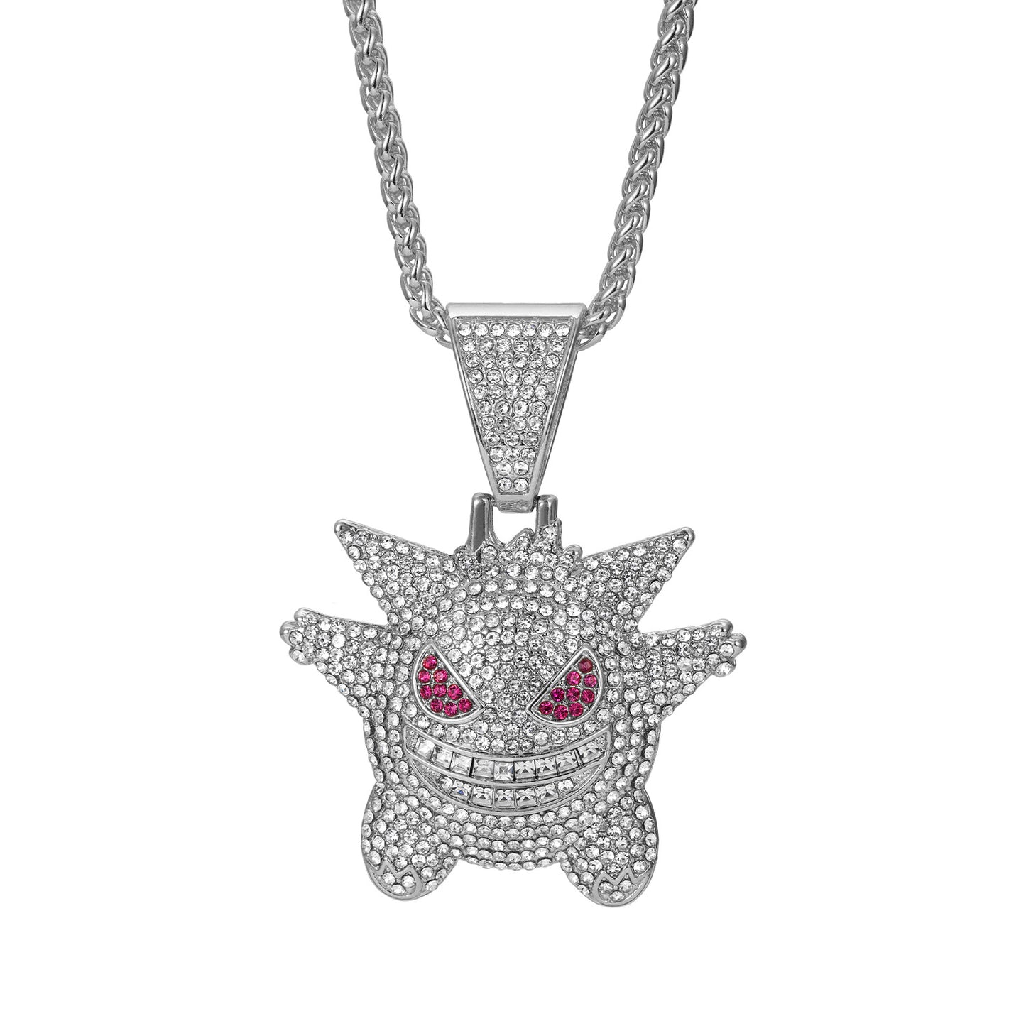 Full Diamond Exaggerated Personalized Cartoon Sweater Necklaces