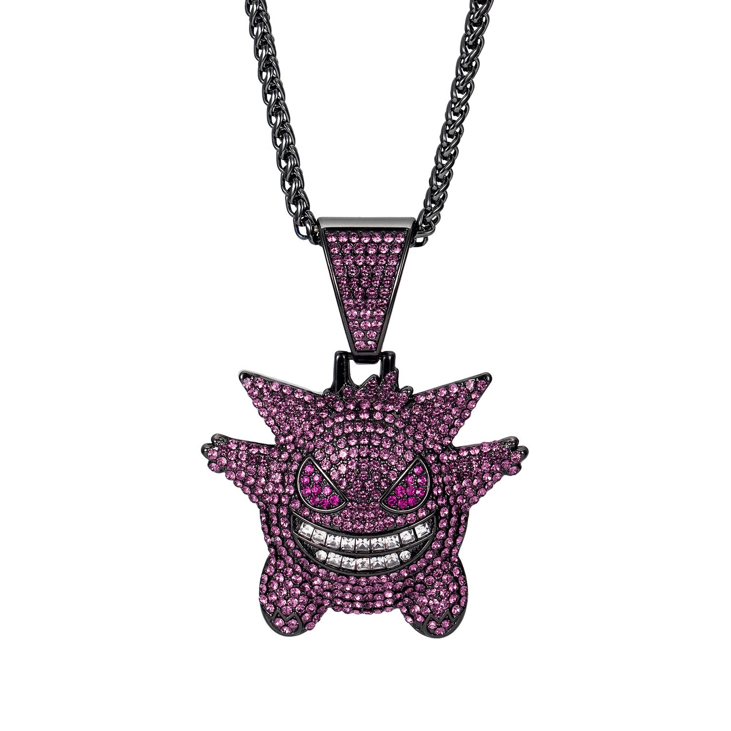 Full Diamond Exaggerated Personalized Cartoon Sweater Necklaces