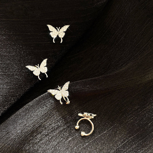 Small Butterfly Trendy Ear Clip Fairy Rings
