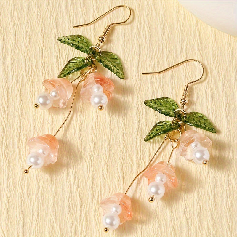 Needle Transparent Resin Geometric Simple High Earrings