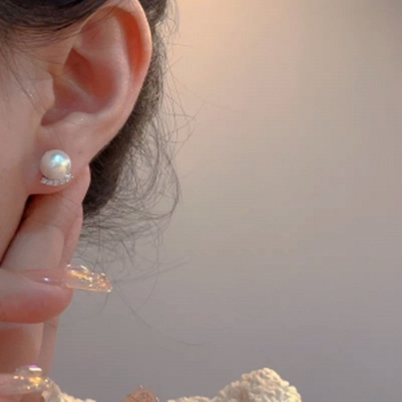 Pearl Female Niche Retro Personality Minimalism Earrings
