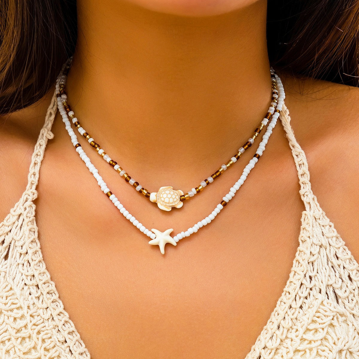 Beach Starfish Turtle Summer Vacation Style Anklets