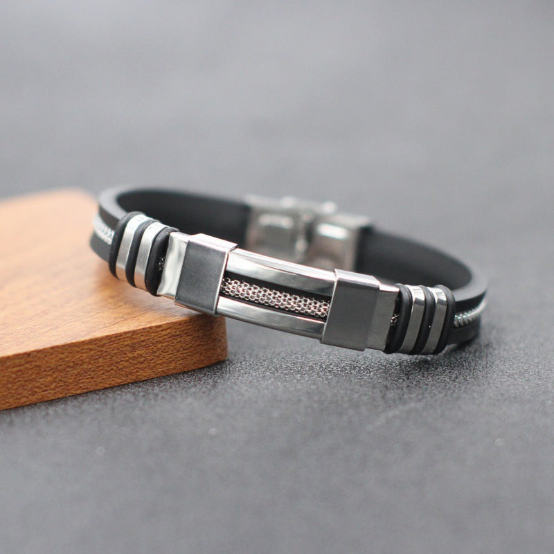 Men's Stainless Steel Trendy Stylish Simple Bracelets