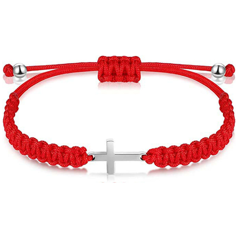 Hole Jade Thread Flat Knot Adjustable Bracelets