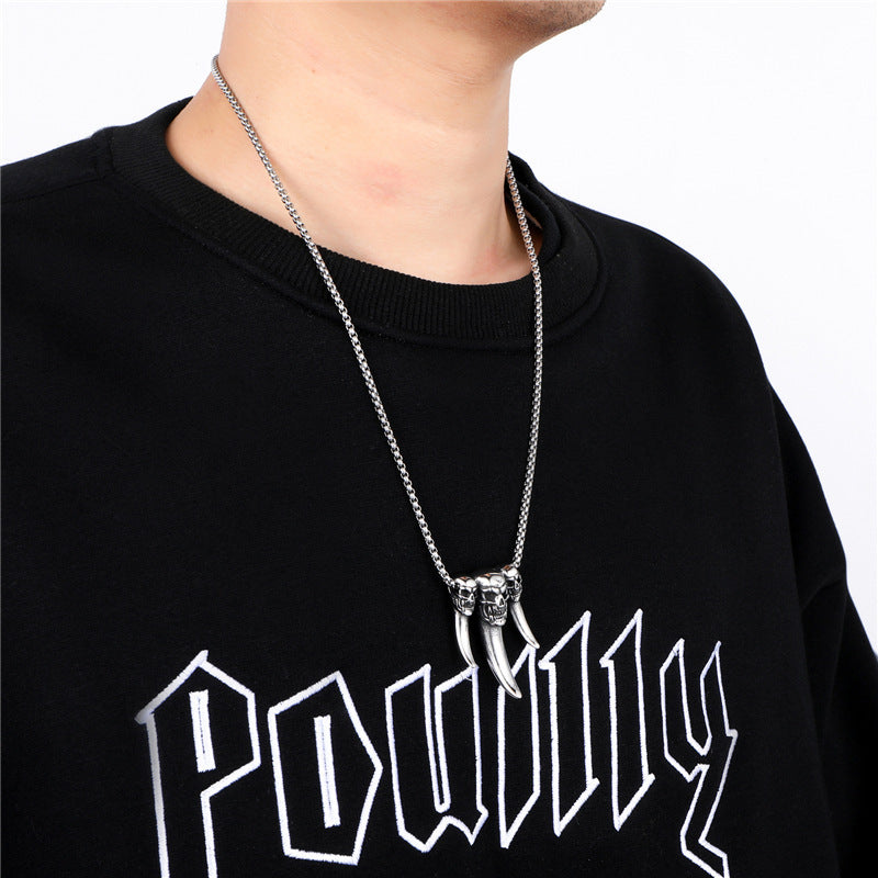 Skull Demon Mask Killer Sweater Sickle Death Stainless Necklaces