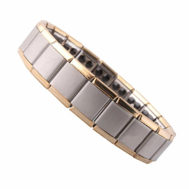 Women's & Men's Titanium Steel Elastic Stainless Health Bracelets