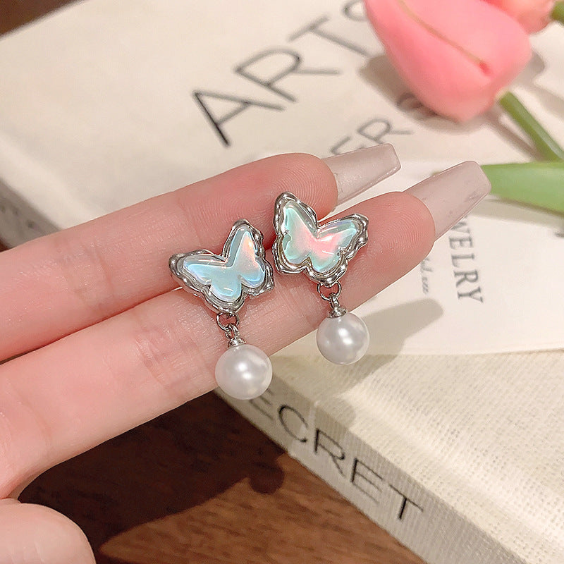 Pearl Female Style High Sense Niche Temperament Earrings