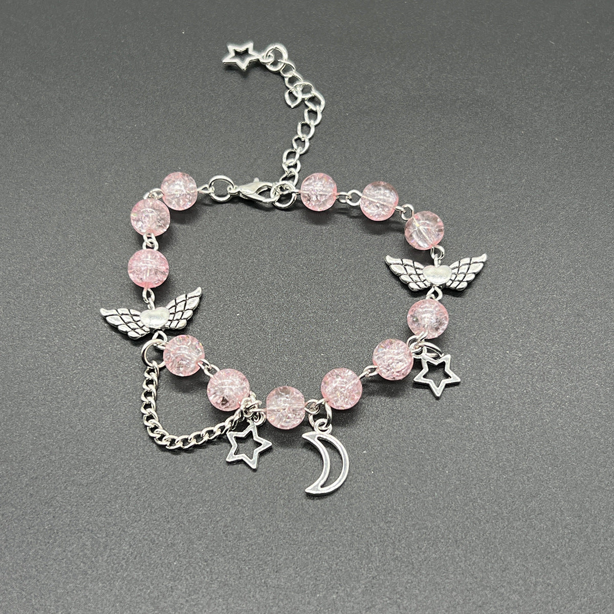 White Dice Hip Hop Butterfly Five-pointed Bracelets